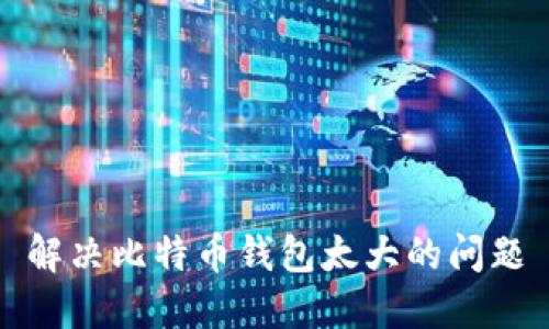 解决比特币钱包太大的问题